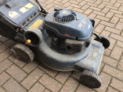 Lot 234 - Macallister petrol lawnmower with grass box