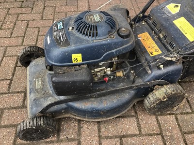 Lot 234 - Macallister petrol lawnmower with grass box