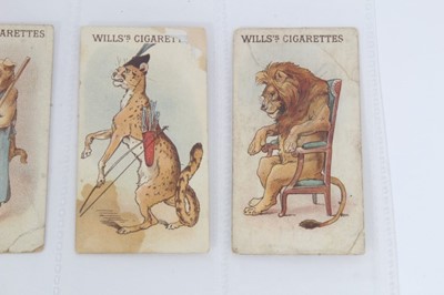 Lot 174 - Cigarette cards - W D & H O Wills Ltd 1896. 11 different Animals & Birds in fancy costume.
