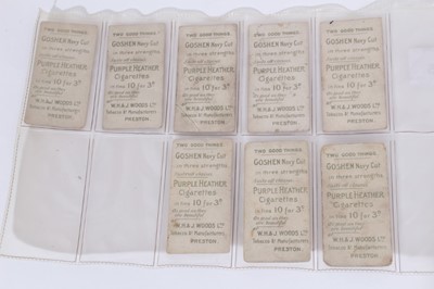 Lot 175 - Cigarette cards - Selection of scarce Military related and other cards in generally poor condition.