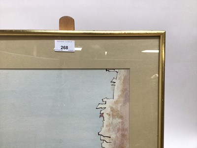 Lot 268 - Keith Waite (1927-2004) watercolour Tintagel Hesd, signed