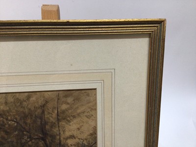 Lot 106 - Victorian watercolour - Eton from the playing fields, signed with initials and dated 1850