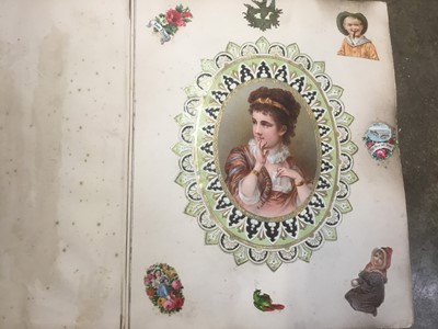 Lot 266 - Victorian album of ephemera