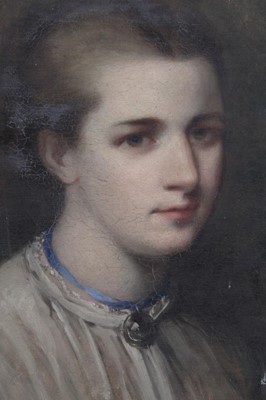 Lot 1162 - Oil on canvas portrait of Janes Fortescue Seymour, Lady Coleridge 1825 - 1878 (with provenance)