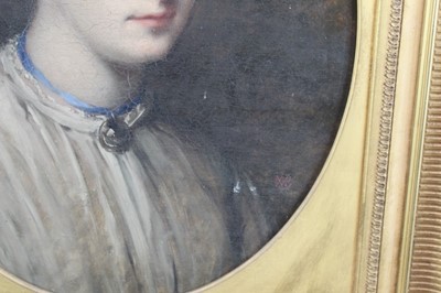 Lot 1162 - Oil on canvas portrait of Janes Fortescue Seymour, Lady Coleridge 1825 - 1878 (with provenance)