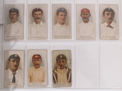 Lot 179 - Cigarette cards - Selection of early W D & H O Wills Ltd Cricketers in varying condition.