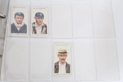 Lot 179 - Cigarette cards - Selection of early W D & H O Wills Ltd Cricketers in varying condition.