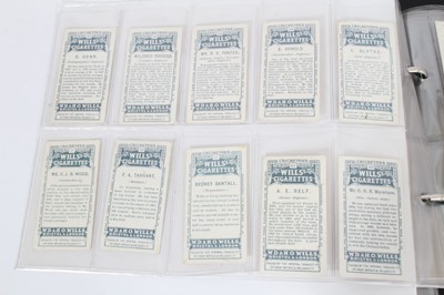 Lot 179 - Cigarette cards - Selection of early W D & H O Wills Ltd Cricketers in varying condition.