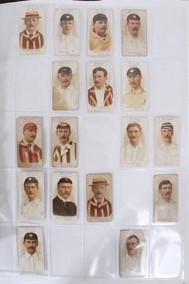 Lot 179 - Cigarette cards - Selection of early W D & H O Wills Ltd Cricketers in varying condition.