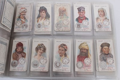 Lot 181 - Cigarette cards - Dark blue binder containing a selection of Wills Sets, part sets and odd cards.