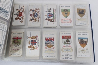 Lot 181 - Cigarette cards - Dark blue binder containing a selection of Wills Sets, part sets and odd cards.