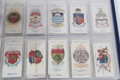 Lot 181 - Cigarette cards - Dark blue binder containing a selection of Wills Sets, part sets and odd cards.