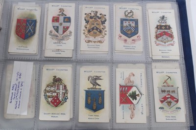 Lot 181 - Cigarette cards - Dark blue binder containing a selection of Wills Sets, part sets and odd cards.