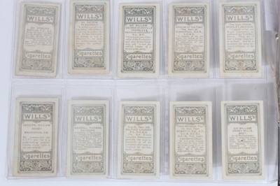 Lot 182 - Cigarette cards - W D & H O Wills Ltd 1902. Vanity Fair (Unnumbered). Complete set of 50.