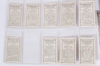 Lot 185 - Cigarette cards - Cohen Weenan & Co 1916. 22/52 Victoria Cross Heroes (51 - 100).