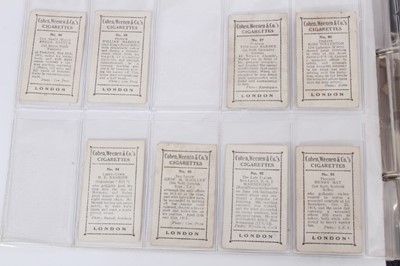 Lot 185 - Cigarette cards - Cohen Weenan & Co 1916. 22/52 Victoria Cross Heroes (51 - 100).
