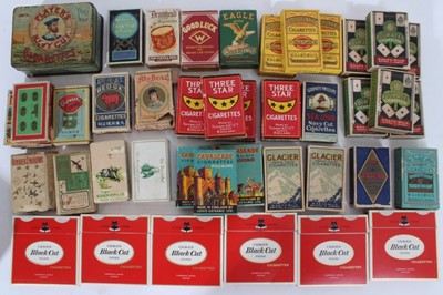 Lot 201 - Small collection of empty Pre-War cigarette packets in generally poor condition.