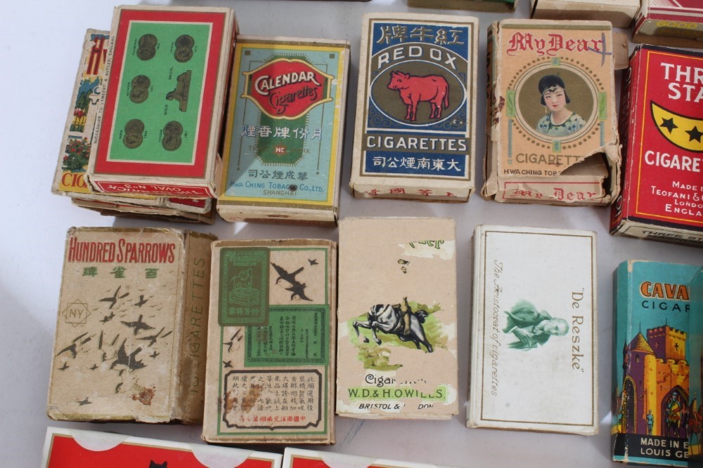 Lot Antique Packages Of Cigarettes Cigars Empty