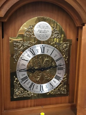 Lot 859 - Modern longcase clock with chiming movement