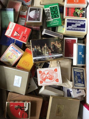 Lot 255 - Playing Cards - Large selection including themed, advertising, complete and part packs.  Early examples included.