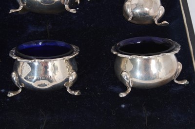 Lot 474 - Cased cruet set by Mappin and Webb