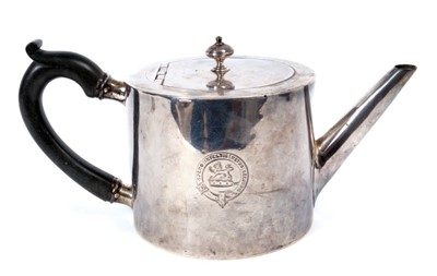 Lot 475 - Victorian silver teapot by Charles Stuart Harris