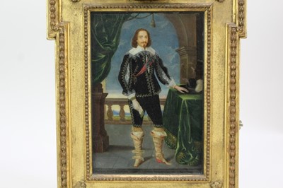 Lot 1146 - Charles I portrait oil on panel