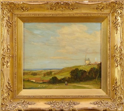 Lot 1132 - Vickers Deville, oil on panel, View near Cromer