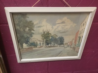 Lot 178 - Ella Arawhinoa Constable (1893-1966), watercolour- Dedham High street