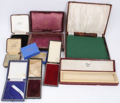 Lot 30 - Group of antique and later empty jewellery boxes