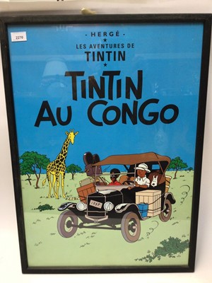 Lot 2270 - Pair of Tintin posters