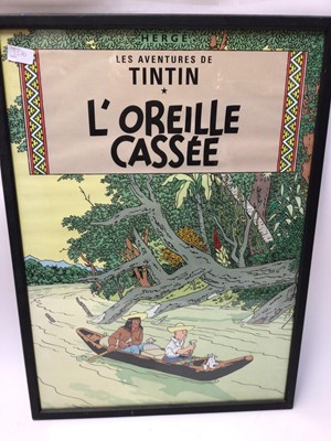 Lot 2270 - Pair of Tintin posters