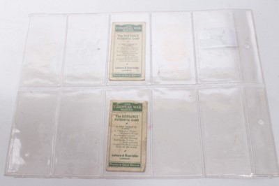 Lot 213 - Cigarette cards - Auborn & Heaviside/ Dobson Molle & Co Ltd 1917. 2 N0 7The European War Series