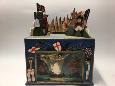 Lot 2229 - Unusual musical box (playing rule Britannia)