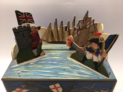 Lot 2229 - Unusual musical box (playing rule Britannia)