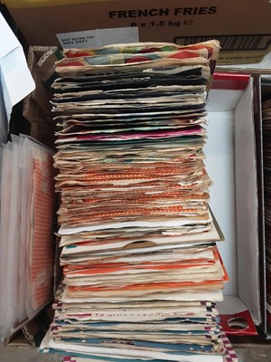Lot 2060 - Selection of LP's and singles on Decca label including John Maysll, Rolling Stones, Tornados, Derry Hart and the Hartbeats, Glyn Johns, Barry St John and the Applejacks together with two boxes of s...