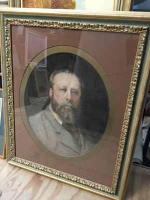 Lot 94 - John Whitehead Walton (19th century) pair of pastel portraits.