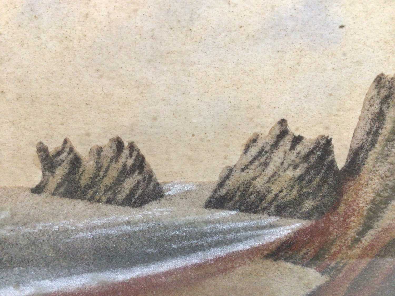 Lot 189 - Early 20th century Isle of Wight sand picture