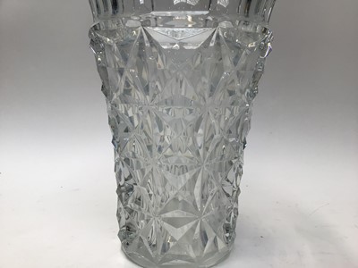 Lot 1087 - Very large French Baccarat glass vase