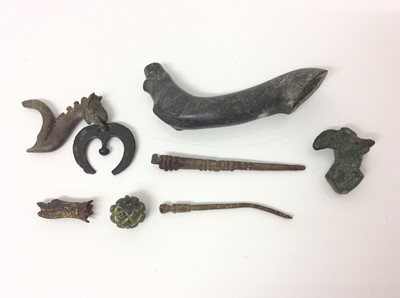 Lot 1000 - Group of bronze artefacts, Roman and mediaeval