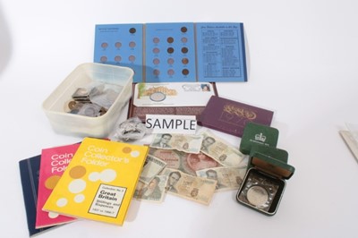 Lot 411 - World - Mixed coinage and banknotes to include G.B. Royal Mint issues....