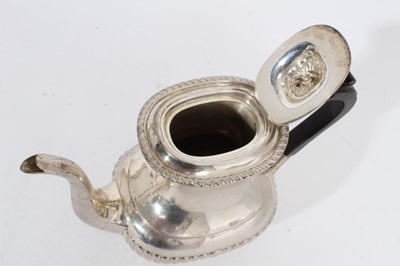 Lot 395 - Silver coffee pot