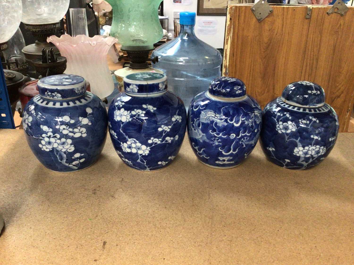 Lot 78 - Group of four 19th century Chinese ginger jars