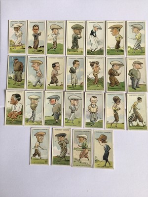 Lot 221 - Cigarette cards Churchmans 1931 Prominent Golfers set VG