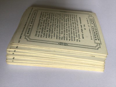 Lot 222 - Cigarette cards Players 1936 Championship Gold Courses Set VG