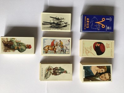 Lot 228 - Cigarette cards selection of sets incl Imperial Tobacco Co of Canada 1923 British Birds, Carreras 1939 Do you know 1936 Famous Airmen and Airwomen, 1937 History of Naval Uniforms, 1924 Figures of F...