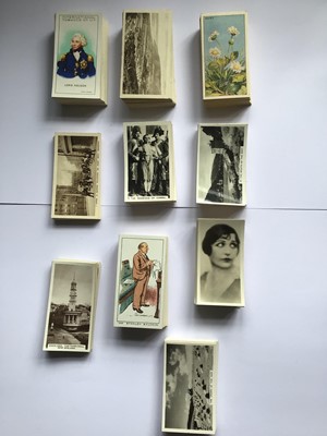 Lot 234 - Cigarette cards selection of sets incl International Tobacco Co, Internation Code of Signals (50), Peter Jackson Film Scenes (28), Our Countryside (28), Coastwise (28), Carreras Notable MPS (36), R...