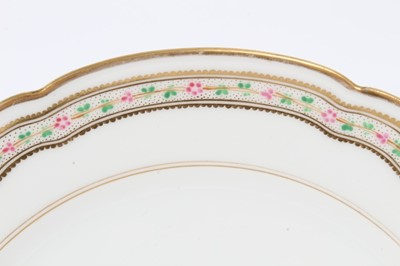 Lot 56 - French porcelain plate with gilt crown and initials to centre
