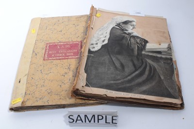 Lot 125 - Two Victorian scrap albums