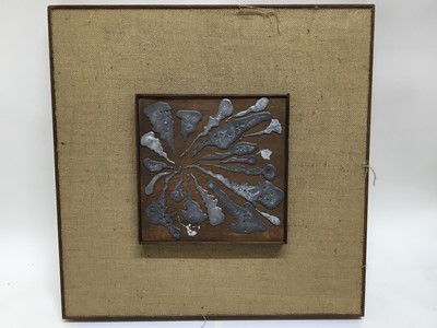 Lot 95 - Two Abstract metal sculpture panels
